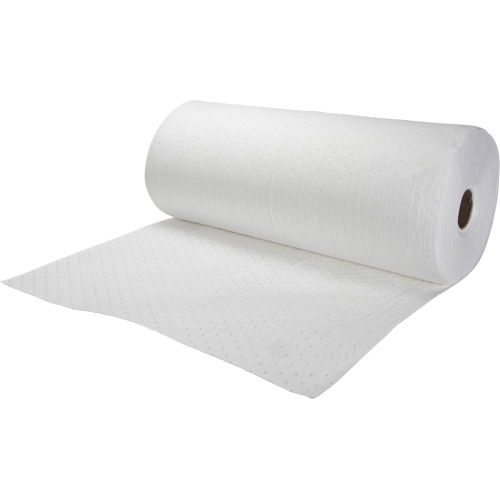 Bonded Sorbent Rolls, Heavyweight, 150' L x 30" W, 24 gal. Absorbancy Planification Entrepots Molloy