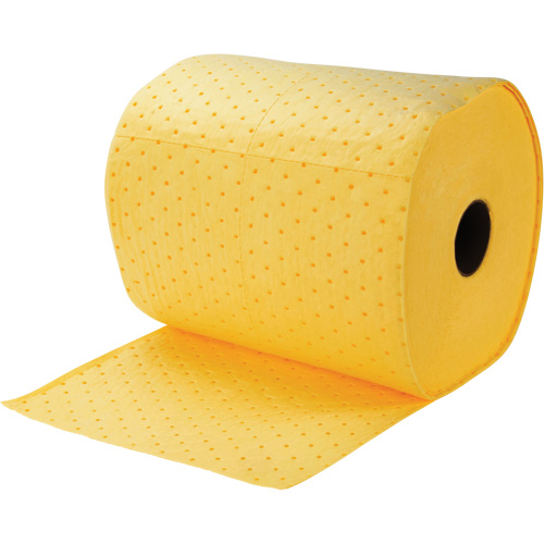 Rouleaux absorbants li&eacute;es, Poids moyen, 150' lo x 15" la, Absorption 8 gal. Planification Entrepots Molloy