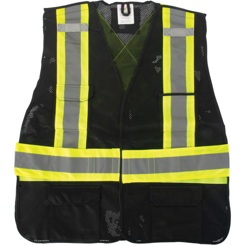 Veste d'arpenteur conforme aux normes de la CSA, Noir, Moyen, Polyester Planification Entrepots Molloy