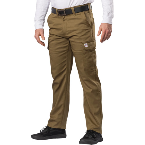 Pantalon cargo Big Flex, Poly-coton/Spandex, Vert olive militaire, Taille 46, Entrejambe 30 Planification Entrepots Molloy