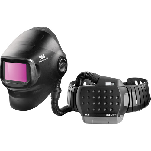 Masque de soudage &agrave; usage intensif Speedglas G5-01 avec syst&egrave;me de respirateur d'&eacute;puration d'air propuls&eacute; Adflo, Masque de soudage, Pile Lithium-ion Planification Entrepots Molloy