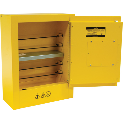 Armoire de s&eacute;curit&eacute; miniature pour produits inflammables, 2 gal., 1 Porte(s), 17" La x 22" h x 8" p Planification Entrepots Molloy