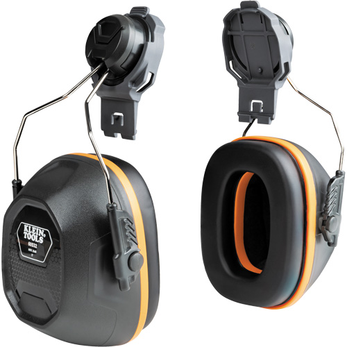 Cache-oreilles pour casques de s&eacute;curit&eacute;, Fixation pour casque, 27 NRR dB Planification Entrepots Molloy