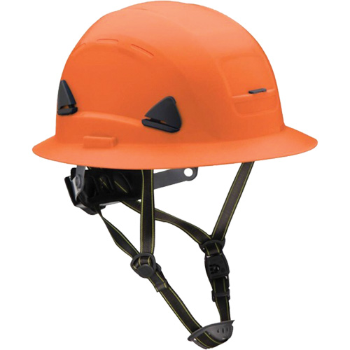 Fibre Metal Climbing Style Helmet with Full Brim, Meets CSA Type 2, Ratchet Suspension, Non-Vented Planification Entrepots Molloy