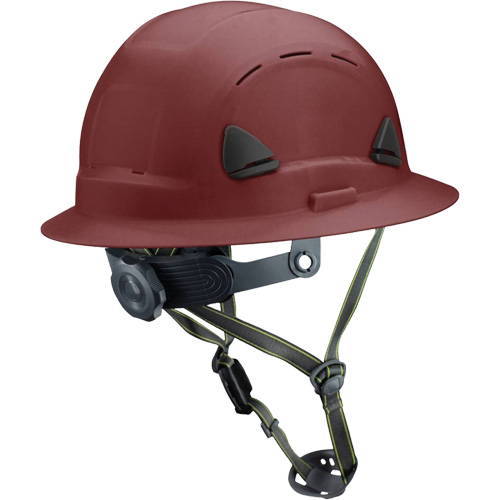 Fibre Metal Climbing Style Helmet with Full Brim, Meets CSA Type 2, Ratchet Suspension, Vented Planification Entrepots Molloy
