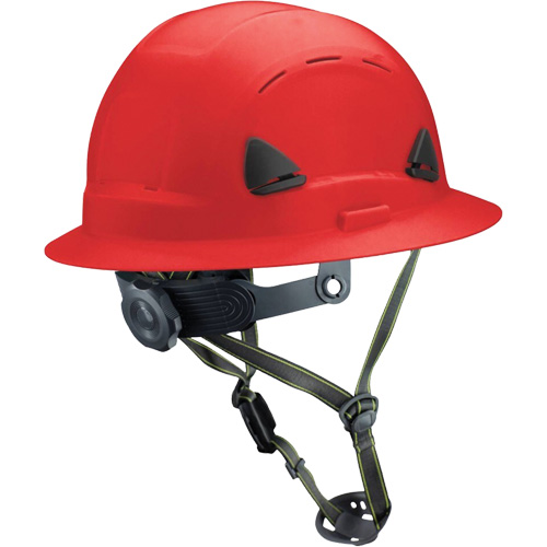 Fibre Metal Climbing Style Helmet with Full Brim, Meets CSA Type 2, Ratchet Suspension, Vented Planification Entrepots Molloy