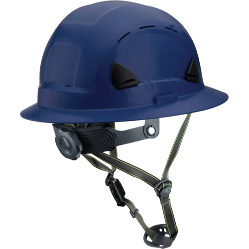 Casque Fibre Metal de style escalade avec bordure compl&egrave;te, R&eacute;pond aux normes CSA type 2, Suspension Rochet, Ventil&eacute; Planification Entrepots Molloy