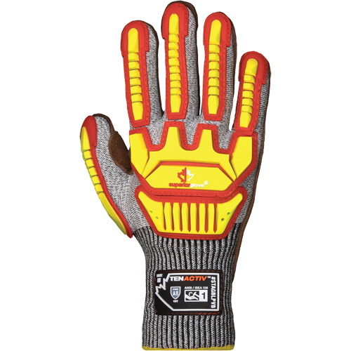 Gants antichocs TenActiv STAGBLPVB, T-Grand, Paume en Cuir de vache, Poignet Poignet en tricot Planification Entrepots Molloy