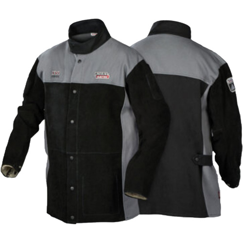 XVI Series Heavy-Duty FR Welding Jacket, Leather, Medium, Black Planification Entrepots Molloy
