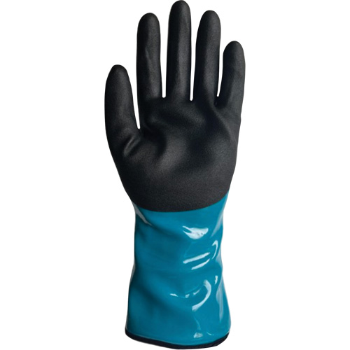 Gants alimentaires de protection contre les produits chimiques, le froid et la coupe, Taille 7, 12" lo, PVC, Doublure en Nylon Planification Entrepots Molloy
