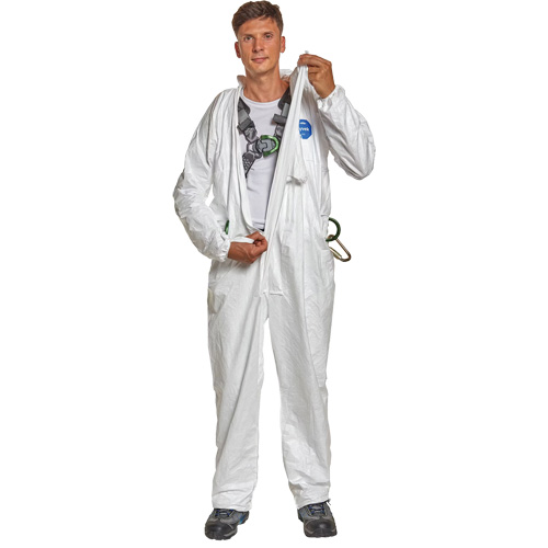 Harness-Compatible Disposable Coverall, 2X-Large, White, Tyvek&reg; 500 Planification Entrepots Molloy