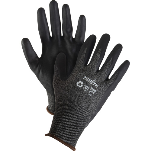Gants &eacute;cologiques, l&eacute;gers, et r&eacute;sistants &agrave; la coupe, &agrave; haute dext&eacute;rit&eacute;, Taille 8, Calibre 21, Rev&ecirc;tement Mousse de nitrile, Enveloppe en Acier inoxydable/PEHP/rPET, ASTM ANSI niveau A5 Planification Entrepots Molloy