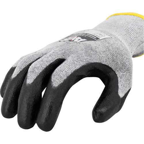 Gants de travail r&eacute;sistants &agrave; la coupe, compatibles avec &eacute;crans tactiles RWG566 AXIS, Taille Petit, Calibre 18, Rev&ecirc;tement Polyur&eacute;thane, Enveloppe en Acier inoxydable/PEHP, ASTM ANSI niveau A5/EN 388 niveau E Planification Entrepots Molloy