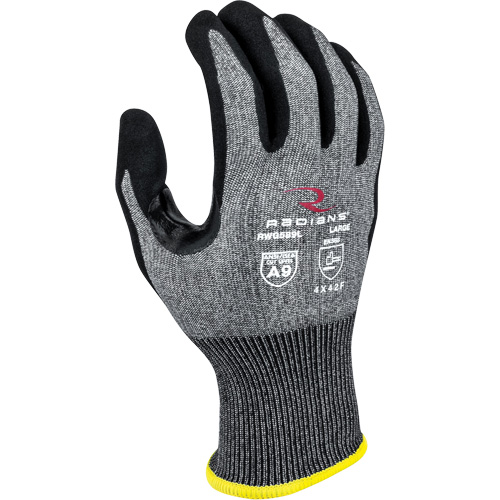 Gants enduits r&eacute;sistants &agrave; la coupe RWG589, Taille 2T-Grand, Calibre 18, Rev&ecirc;tement Mousse de nitrile, Enveloppe en PEHP, ASTM ANSI niveau A9/EN 388 niveau F Planification Entrepots Molloy