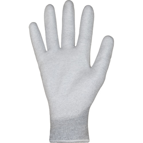 Gants blancs KnitActiv dissipatifs &eacute;lectrostatiques et peu pelucheux, 5, R&ecirc;vetement Polyur&eacute;thane, Calibre 13, Enveloppe en Nylon/Coton Planification Entrepots Molloy