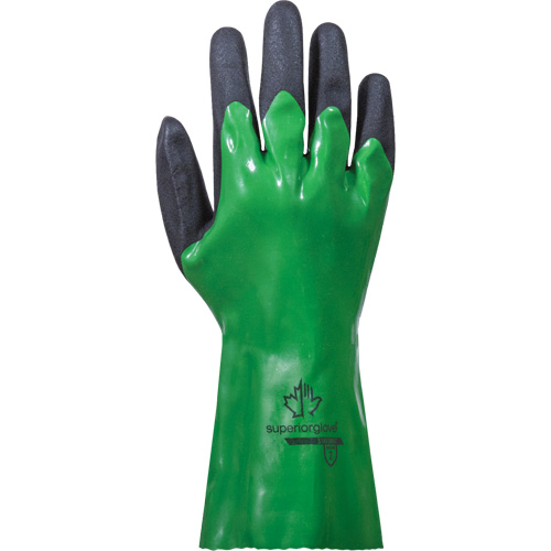 SolvStop Chemical-Resistant Gloves, Size 7, 12" L, PVC Planification Entrepots Molloy