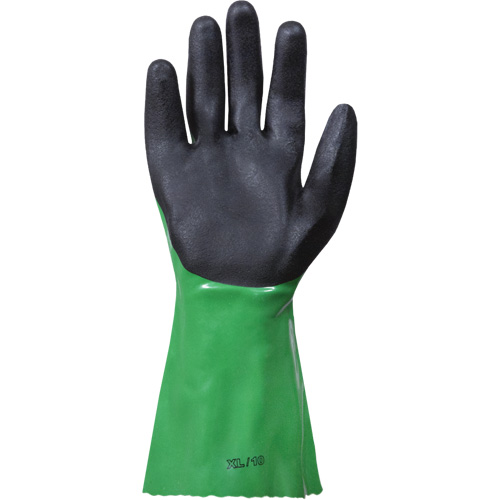 SolvStop Chemical-Resistant Gloves, Size 7, 12" L, PVC Planification Entrepots Molloy