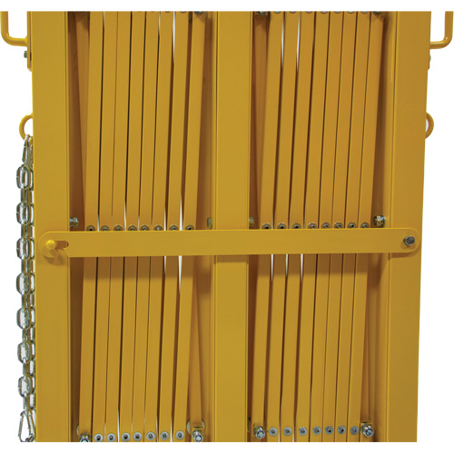Barri&egrave;re extensible, 84" h x 20' lo, Jaune Planification Entrepots Molloy
