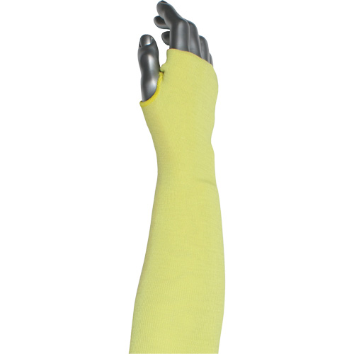 Kut Gard&reg; 2-Ply Cut-Resistant Sleeve with Thumb Hole, Aramid/ATA&reg;, 10", ASTM ANSI Level A6, Yellow Planification Entrepots Molloy