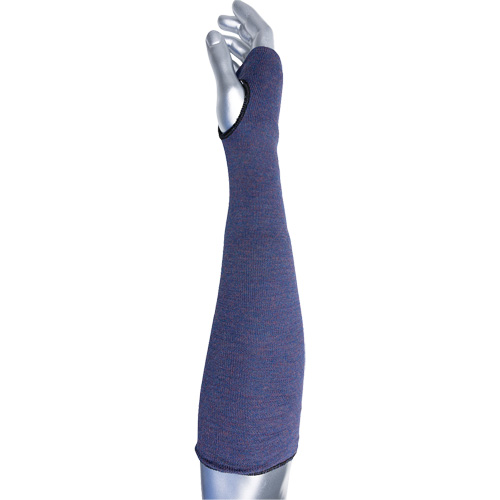 Manchette ASP &agrave; 2 plis avec trou pour pouce ECO Series Kut Gard, Aramide, 14", ASTM ANSI niveau A3, Mauve Planification Entrepots Molloy