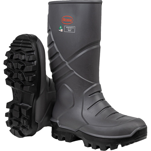 Boss&reg; Footwear Full Safety Boot with Midsole & Internal Met Guard, Thermal Polyurethane, Steel Toe, Puncture Resistant Sole, Size 6 Planification Entrepots Molloy