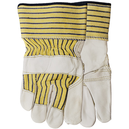 Poor Boy Gloves, One Size, Grain Cowhide Palm Planification Entrepots Molloy
