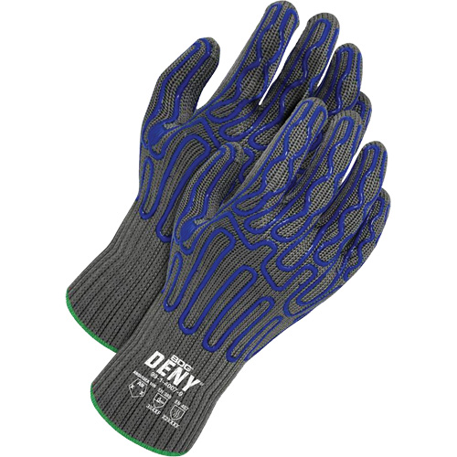 Deny&reg; Coated Cut-Resistant Food Contact Gloves, Size 8, 7 Gauge, Silicone Coated, HPPE Shell, ASTM ANSI Level A9/EN 388 Level F Planification Entrepots Molloy