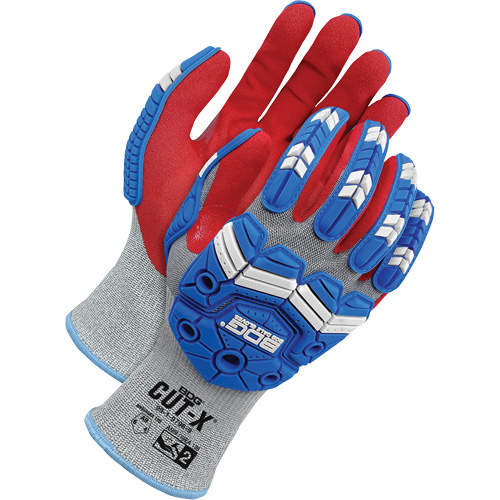 Gants antichocs r&eacute;sistants &agrave; la coupe pour &eacute;crans tactiles Cut-X, 6, Paume en Mousse de nitrile, Poignet &eacute;lastique Planification Entrepots Molloy