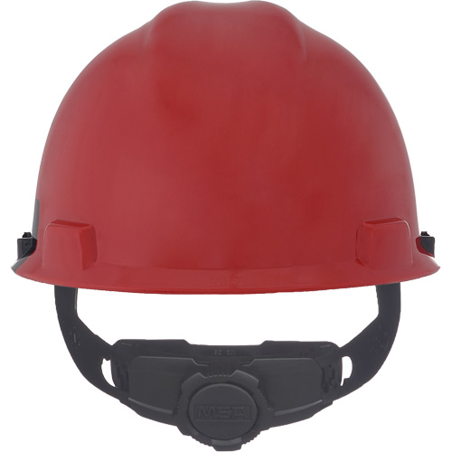 Specialty V-Gard&reg; Hard Hat, Ratchet Suspension, Black/Red Planification Entrepots Molloy