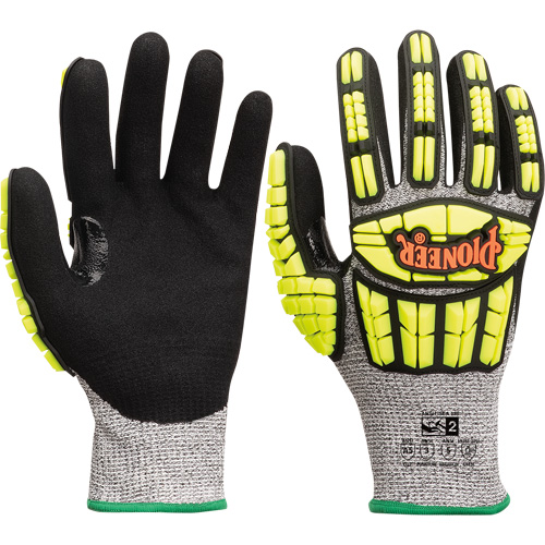 Cut and Impact-Resistant Gloves, Small, Synthetic Palm, Knit Wrist Cuff Planification Entrepots Molloy