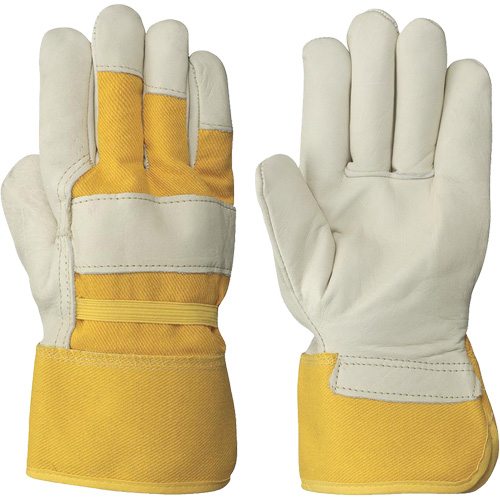 Women's Insulated Cow Grain Gloves, One Size, Grain Cowhide Palm, Fleece Inner Lining Planification Entrepots Molloy