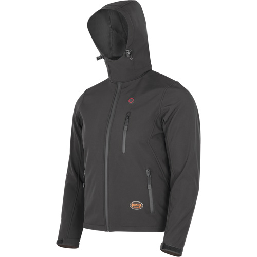 Veste chauffante Softshell, Hommes, Petit, Noir Planification Entrepots Molloy