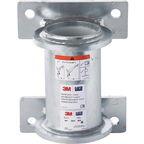 DBI-SALA&reg; Confined Space Wall Mount Base, Galvanized Planification Entrepots Molloy