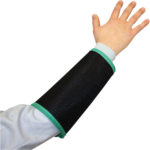 Kut Gard&reg; 2-Ply Cane Mesh Sleeve, Nylon, 9", ASTM ANSI Level A4, Black Planification Entrepots Molloy