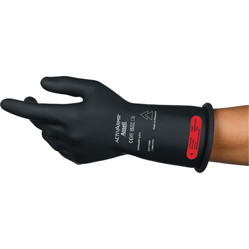 ActivArmr&reg; RIG R011BUL Ultra-Lightweight Electrical Insulated Gloves, ASTM Class 0, Size 9, 11" L Planification Entrepots Molloy