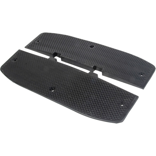Embouts d'extr&eacute;mit&eacute;s pour bosse de d&eacute;c&eacute;l&eacute;ration, Caoutchouc, 2' lo x 16" la x 1-1/4" h Planification Entrepots Molloy