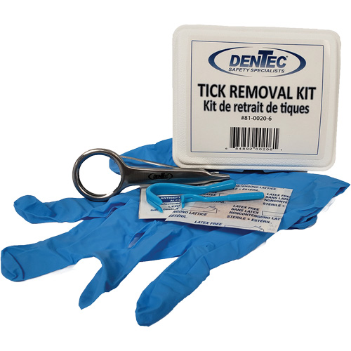 Trousse d'&eacute;limination des tiques, Boîte en plastique Planification Entrepots Molloy