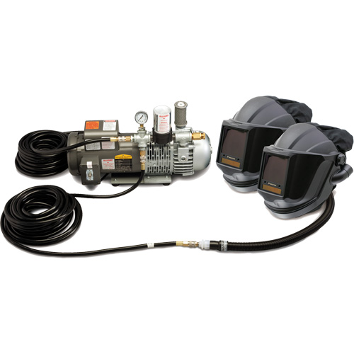 2-Worker MAXSHIELD&reg; Supplied Air Shield & Flip-Front Welding System Planification Entrepots Molloy