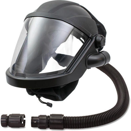 MAXSHIELD&reg; Supplied Air Respirator Shield with No Valve, Standard, Facepiece Planification Entrepots Molloy