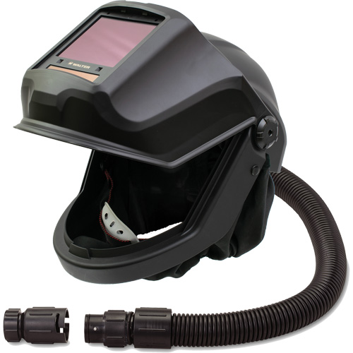 DEFENDER Supplied Air Respirator Shield & Flip-Front Welding Helmet with ADF & No Flow Valve, Universal, Facepiece Planification Entrepots Molloy