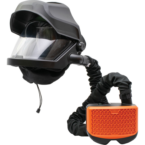 PEAKAIR MAXSHIELD&reg; with Flip-Front & X90VX ADF Blower Kit, Facepiece Respirator, Lithium-Ion Battery Planification Entrepots Molloy