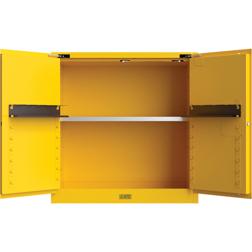 Utili-Guard+ Flammable Safety Cabinet, 30 gal., 1 Door, 43" W x 44" H x 22" D Planification Entrepots Molloy