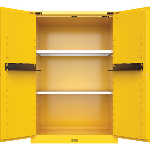 Armoire de s&eacute;curit&eacute; pour produits inflammables Utili-Guard+, 90 gal., 2 Porte(s), 43" La x 65" h x 37" p Planification Entrepots Molloy