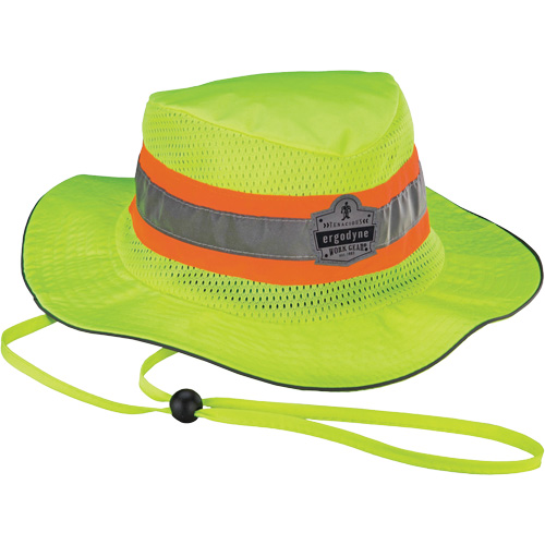 Chapeau de soleil de garde forestier GloWear 8935, grand/tr&egrave;s-grand, Jaune lime haute visibilit&eacute;, Polyester Planification Entrepots Molloy