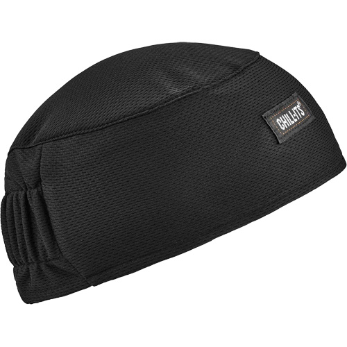 Chill-Its 6630 High-Performance Skull Cap with Terry Cloth Sweatband, Black Planification Entrepots Molloy