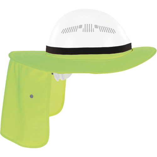 Chill-Its 6661 Universal Hard Hat Brim with Neck Shade, Hi-Vis Lime Planification Entrepots Molloy