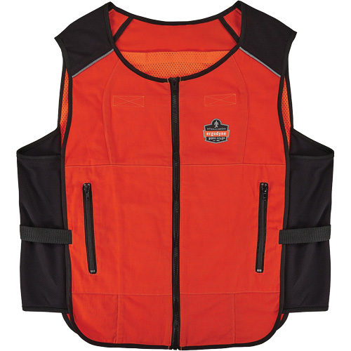 Chill-Its 6255 Lightweight Phase Change Cooling Vest (Vest Only), 2X-Large/3X-Large, Orange Planification Entrepots Molloy