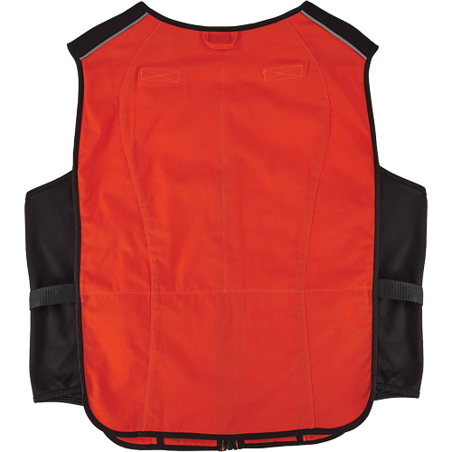Chill-Its 6260 Lightweight Phase Change Cooling Vest with Rechargeable Packs, 2X-Large/3X-Large, Orange Planification Entrepots Molloy