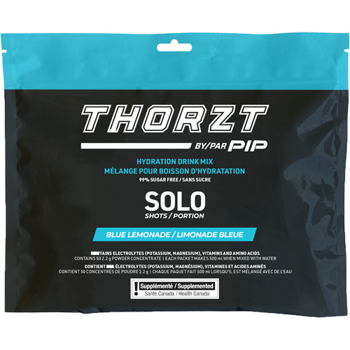 THORZT Sugar-Free Solo Shot Hydration Drink Mix, Single Serve, Blue Lemonade Planification Entrepots Molloy