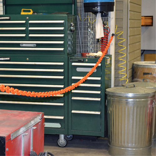 Ensemble de barri&egrave;re &agrave; chaîne magn&eacute;tique pour l'entrep&ocirc;t, Orange Planification Entrepots Molloy